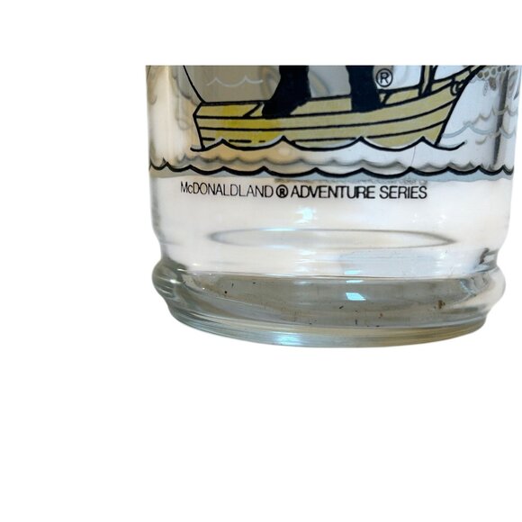 Vintage 1980 McDonalds Adventure Series Character Drinking Glass Pirate Theme - Picture 5 of 12